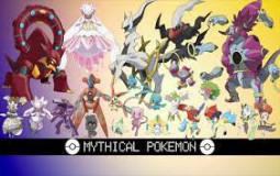 Mythical pokemon gen 1-9