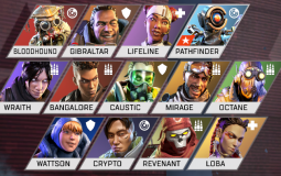 Legends from Apex legends