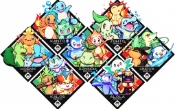 Pokemon starters+Evos