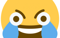 open eye crying laughing emoji