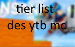 tier list youtubeur minecraft francais et anglais