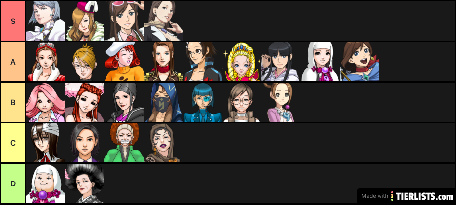 Ace attorney girls