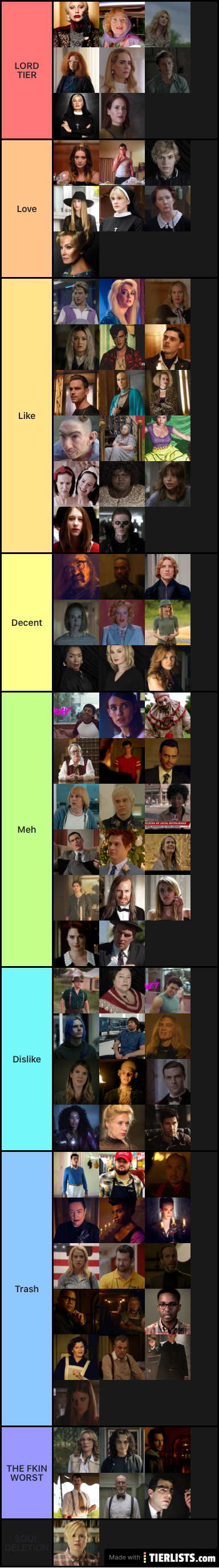 AHS Characters (I said what I said)