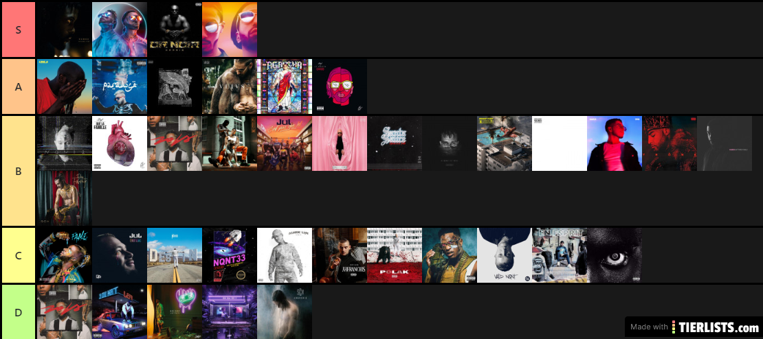 albums rap fr de la décennie