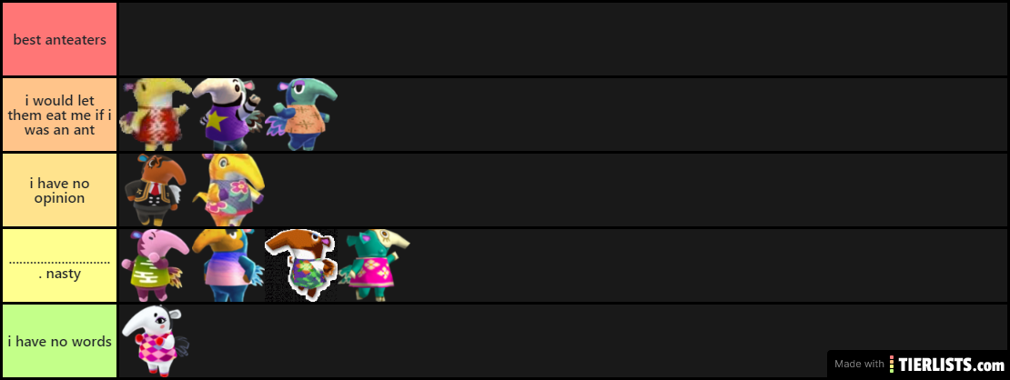 animal crossing anteaters
