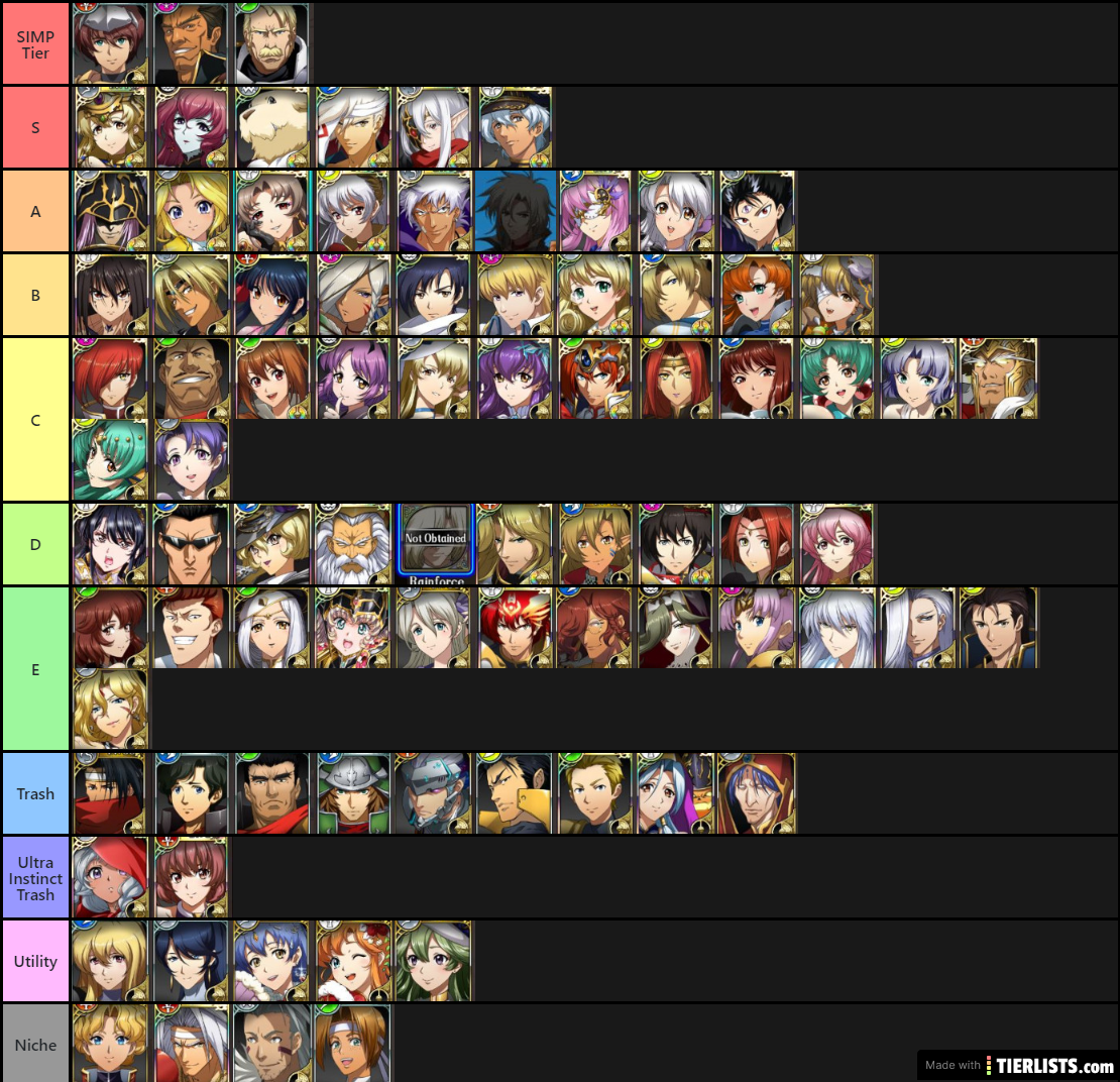 APEX Langrisser PVP tier