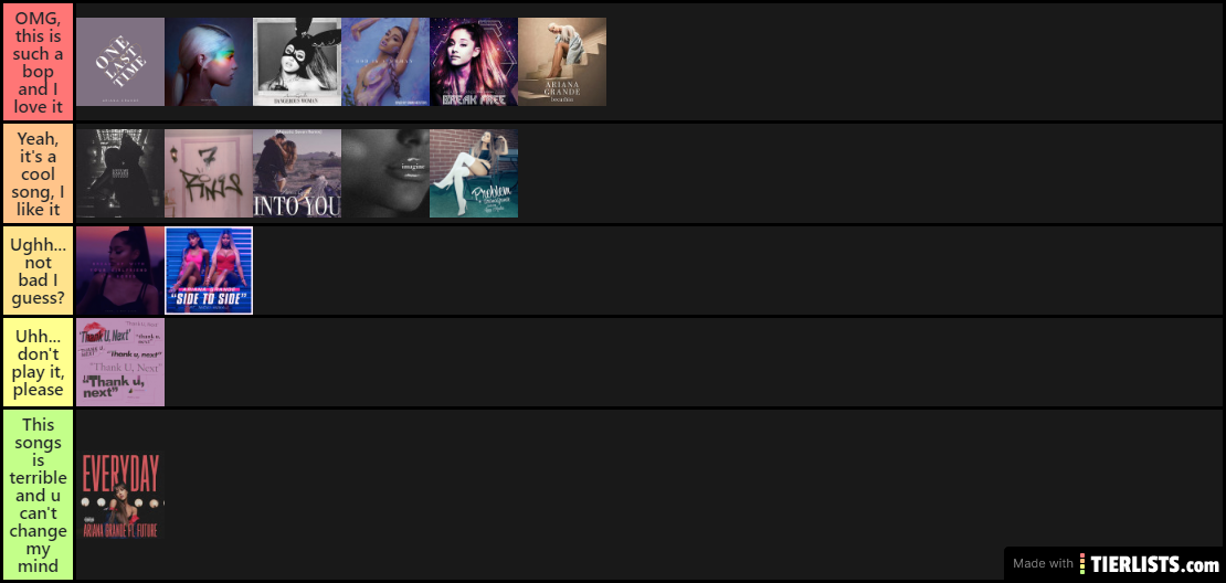 Ariana Grande songs