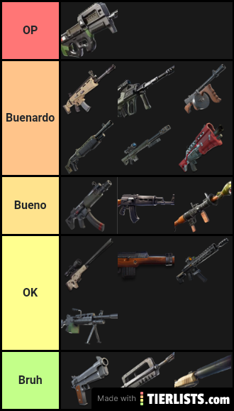 Armas del fornite