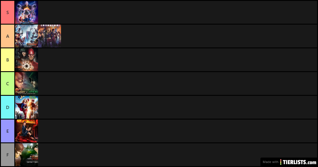Arrowverse Crossovers tier list