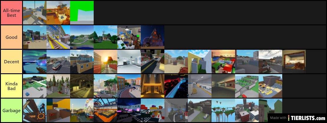 Arsenal Roblox Maps (but with removed and others)