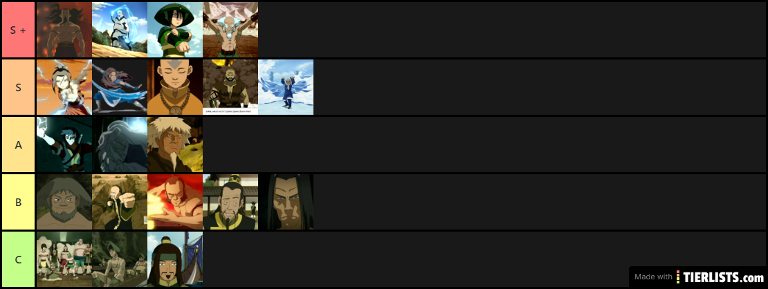 Atla Bender tier list