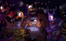 fnaf but rebornica's older style of it