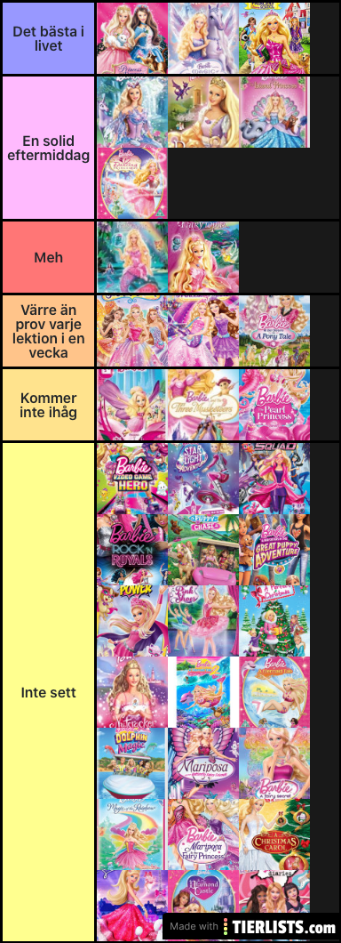 Barbie filmer