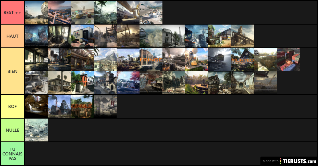 BEST MAPS COD