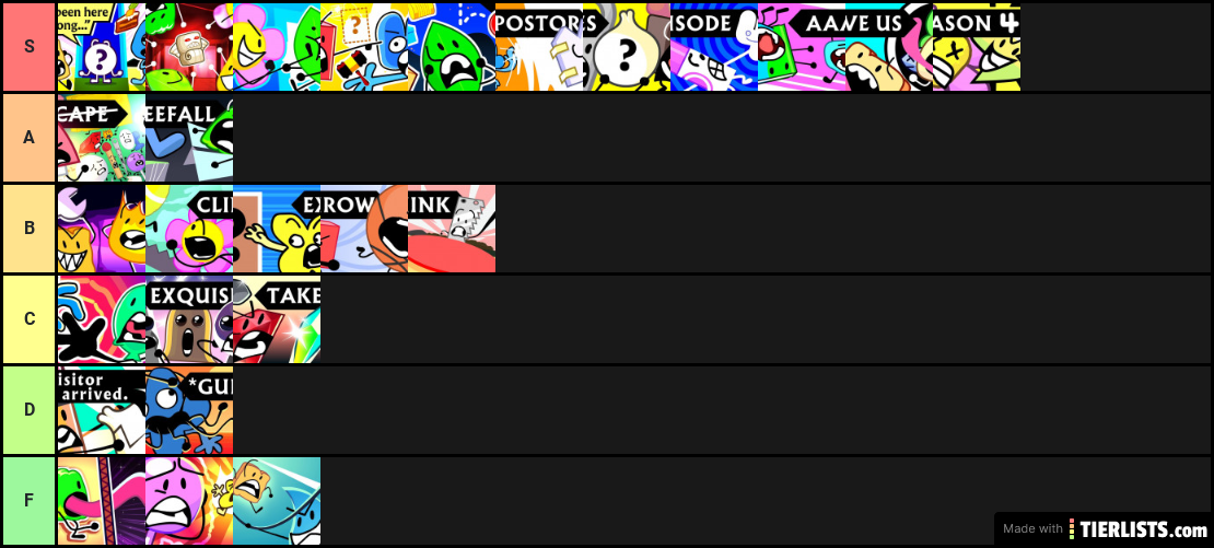 bfb 1-26 tier list