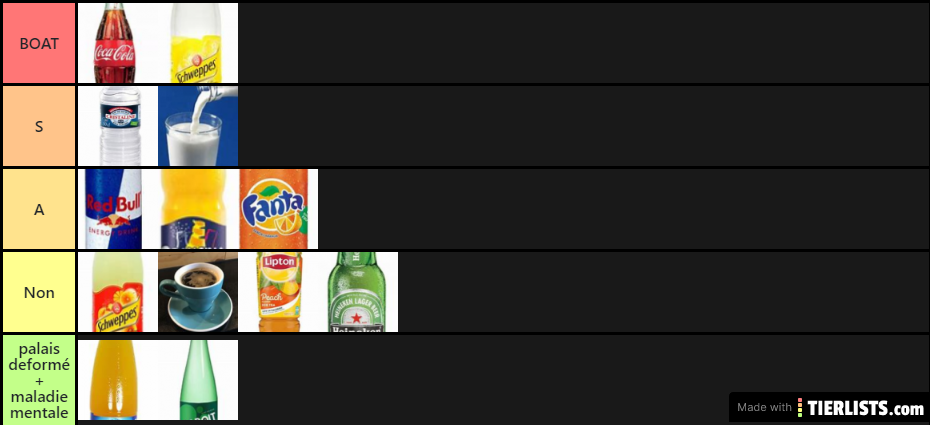 boissons tier list