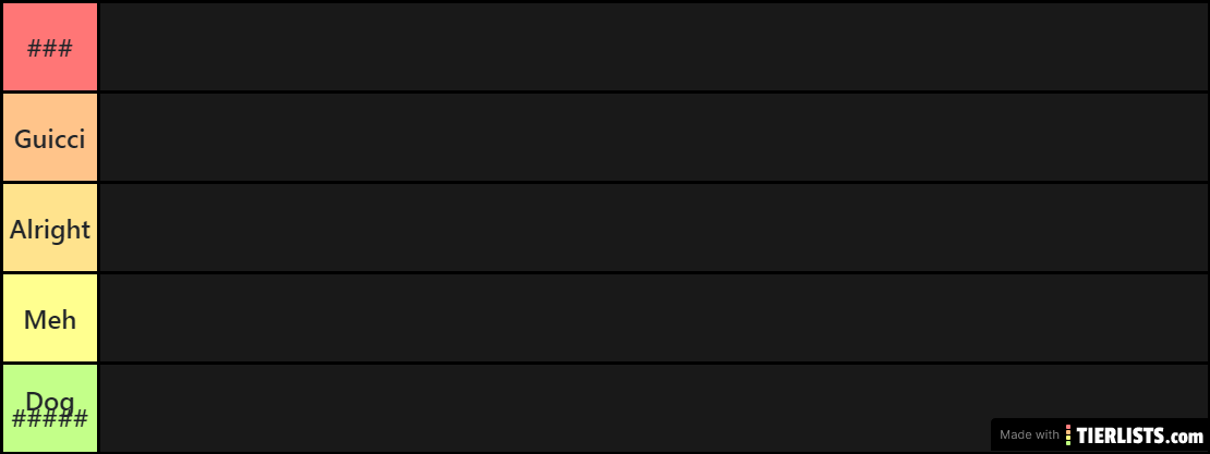 CALL OF DUTY TIER LIST