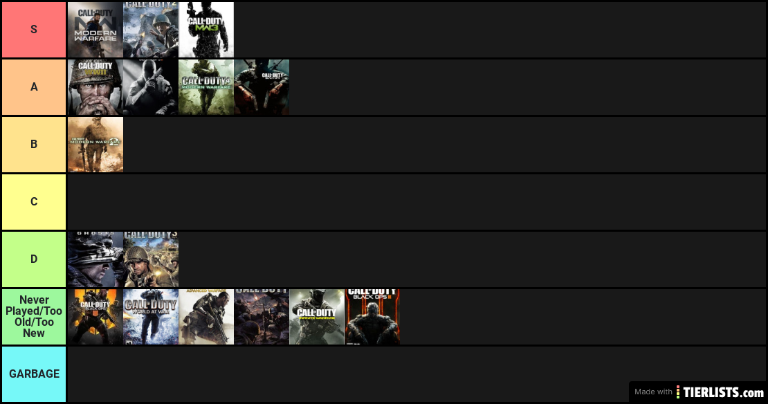 CoD games