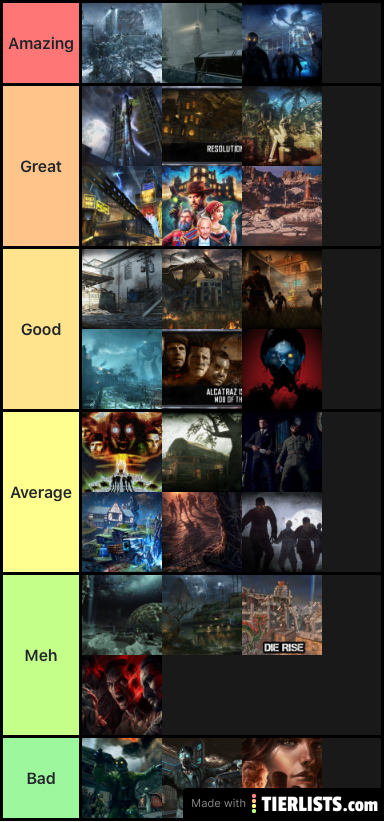 Cod zombies maps ranked