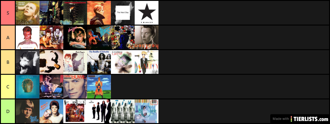 David Bowie albums