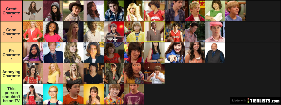 disney channel show/movie characters