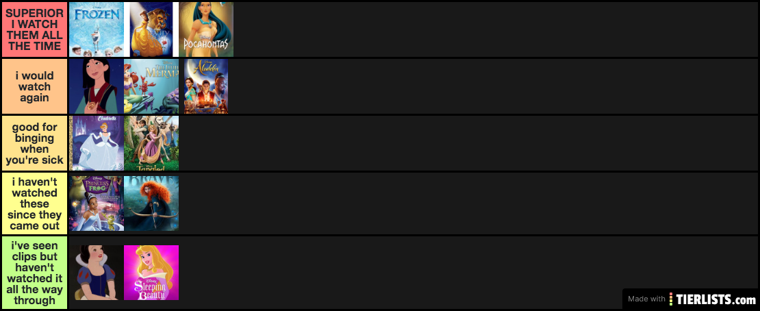 Disney Princess Movies