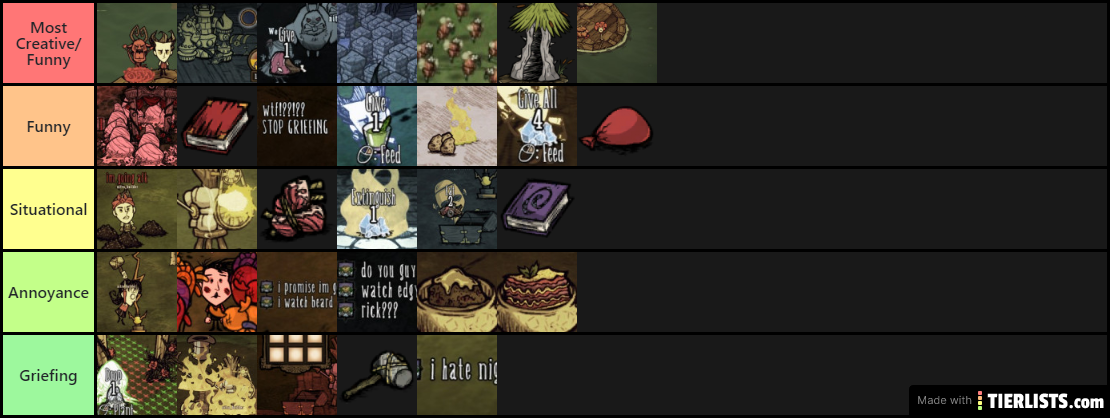 DST Trolling Tier List v2