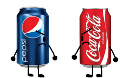 Fast Food Mascots During A Battle Between Coke Vs Pepsi and they joined Coke