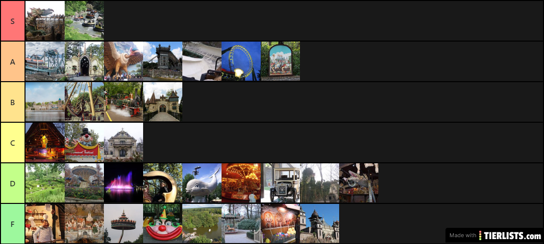 Efteling attracties