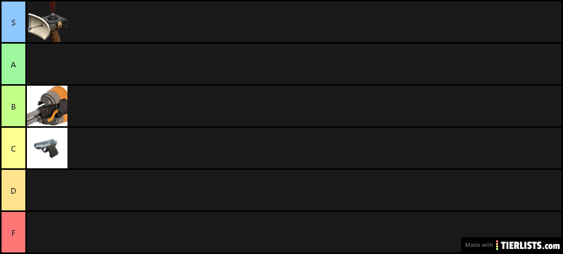 Engineer Secondary Tier List