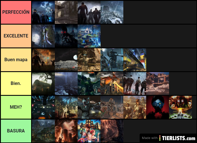 Every treyarch zombie map