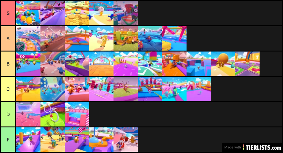 Fall Guys Season 3 Minigames Tier List