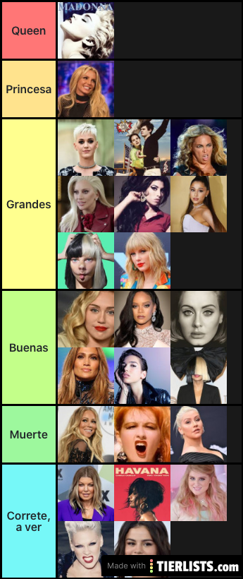 FEMALE POP SINGERS