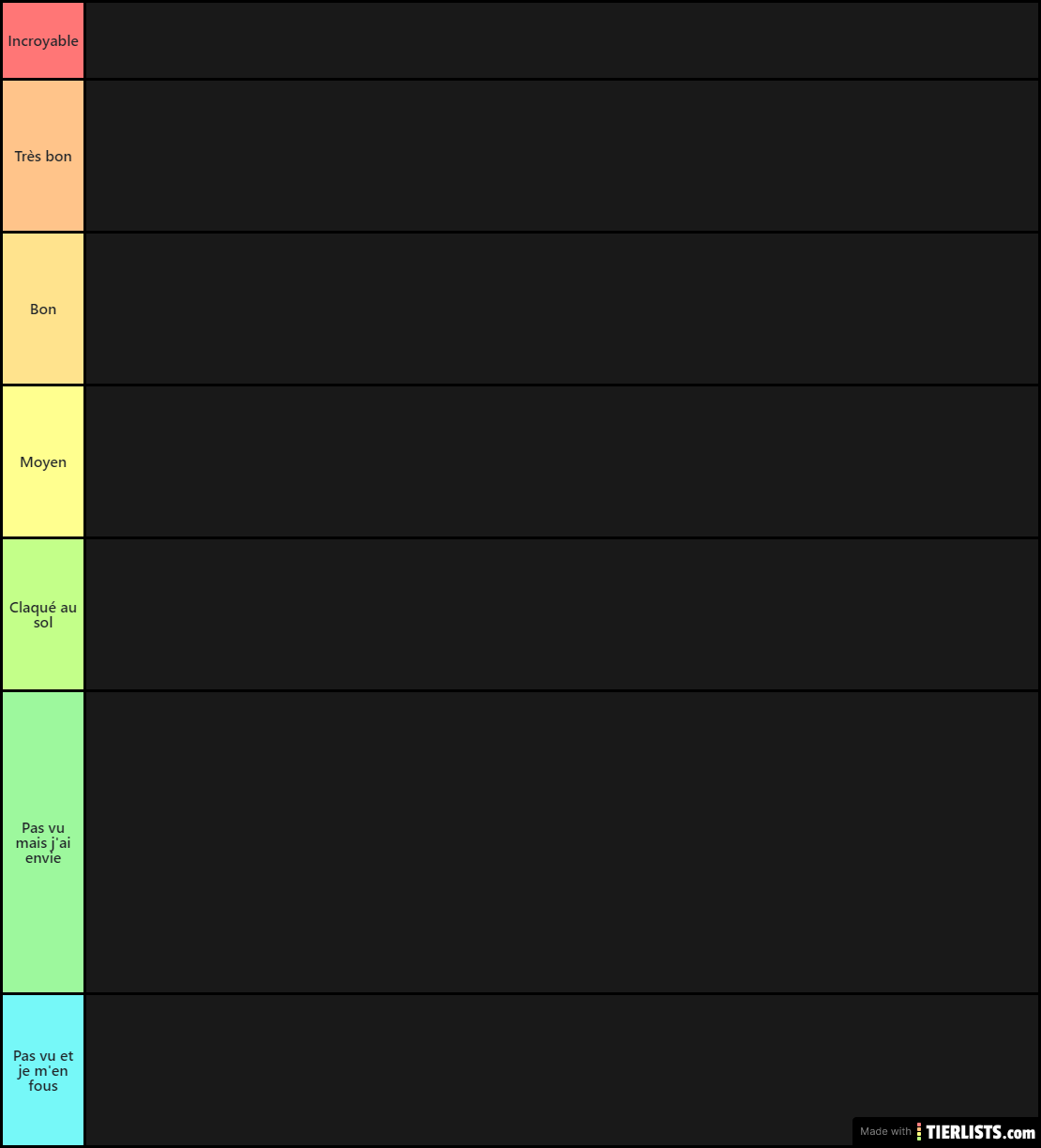 Films 2019 TIerList