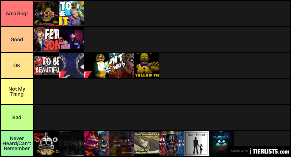 FNAF Book Songs