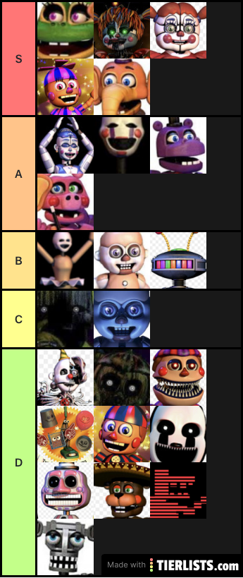 Fnaf extras ranking