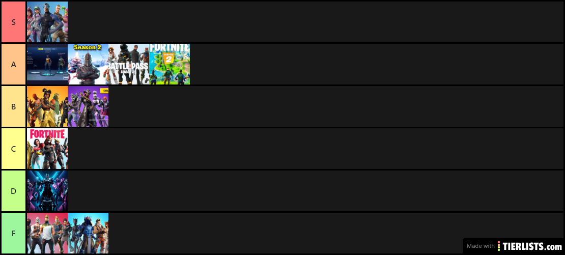 Fortnite season tier list