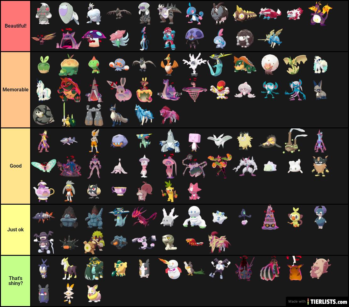 Gen 8 shinies