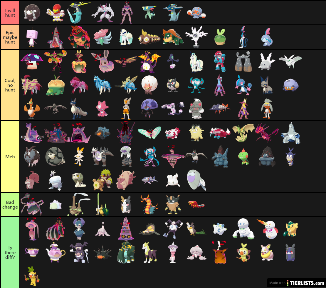 Gen 8 Shinies