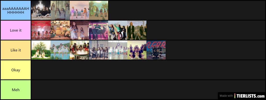 GFriend Title Tracks (up to Mago)