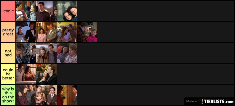 gilmore girls couples