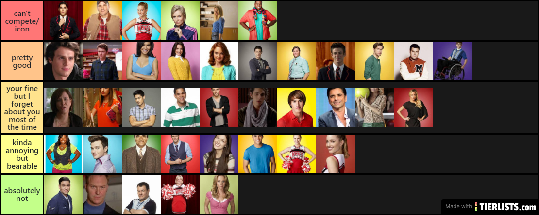 GLEE CHARACTERS