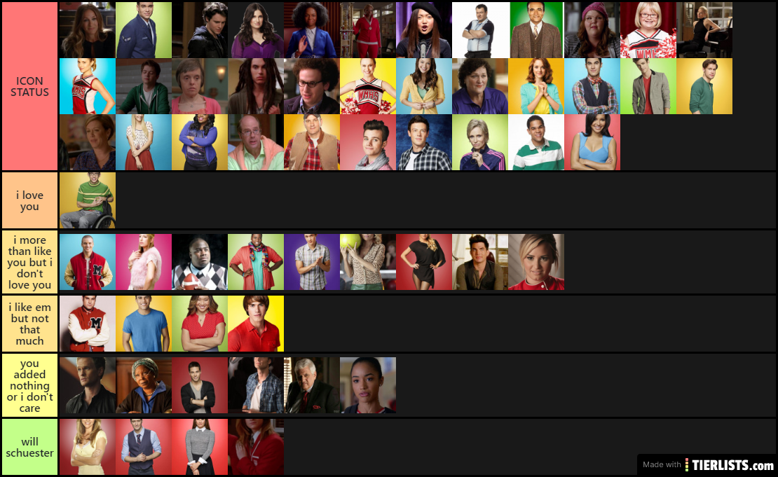 glee characters