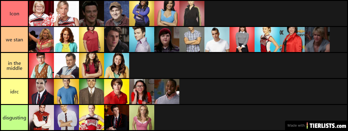 glee characters