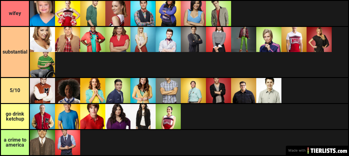 glee characters