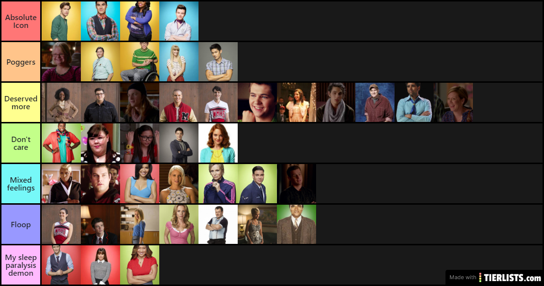 Glee Characters (all seasons)