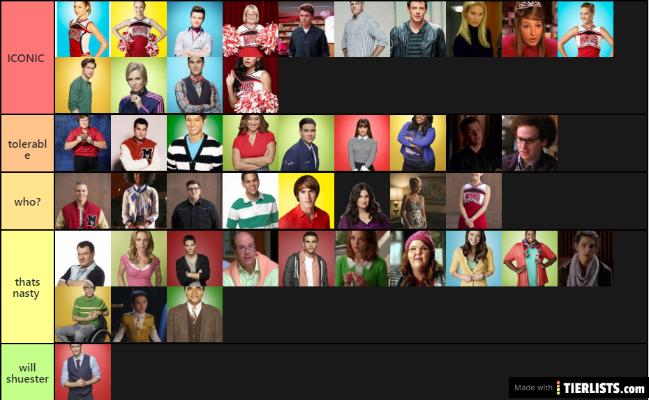 glee characters