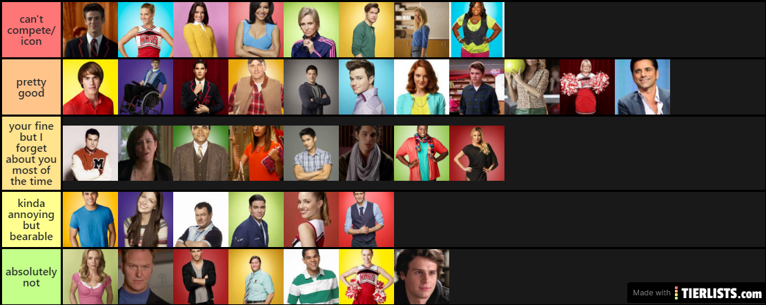 glee characters