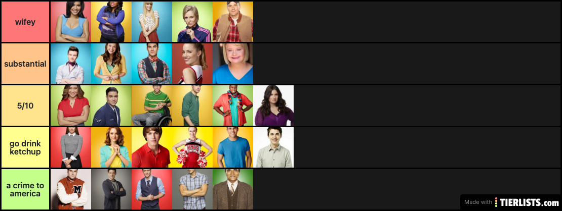 glee characters xx