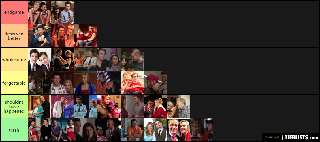glee, couples